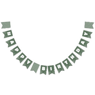 Retro One Happy Camper Geburtstagsbanner Wimpelkette