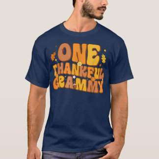 Retro One Thankful Grammy Fall Herbst glücklich Da T-Shirt