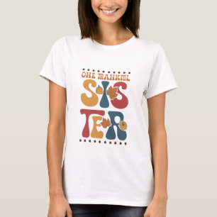 Retro One Thankful Sister - Erntedank T-Shirt