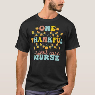 Retro One Thankful Urgent e Nurse Erntedank T-Shirt