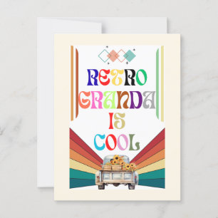 Retro Opa Cool Postkarte