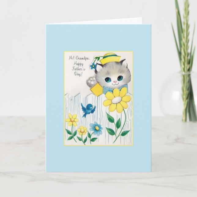 Retro Opa Vatertag Card Karte (Vorderseite)