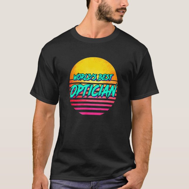Retro-Optimiker T-Shirt (Vorderseite)