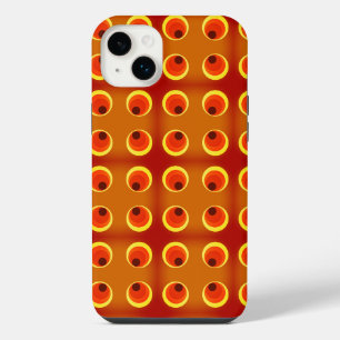 retro orange 1970 iPhone 14 plus hülle