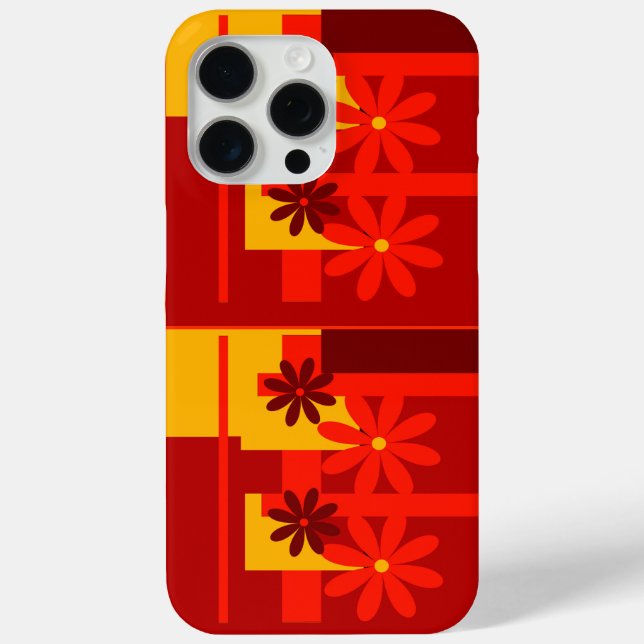 Retro-Orange 1970er , Case-Mate iPhone Hülle (Rückseite)