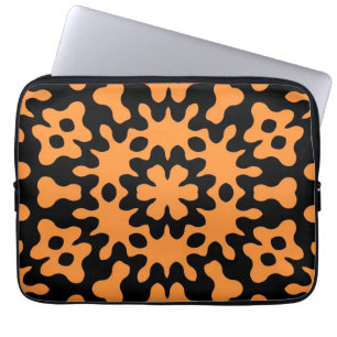 Retro Orange Abstrakte Kunstgalerie Laptopschutzhülle