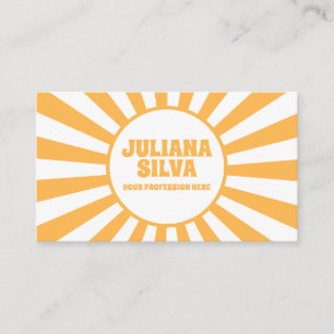 Rétro orange avec Carte de visite QR