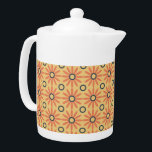 Retro Orange & Black Niedliches Abstraktes Blumenm<br><div class="desc">Verspielt und lustig sind die Worte,  die sich beim Betrachten dieses abstrakten,  süßen,  orangefarbenen und schwarzen Blumenmusters einfallen lassen. Oh,  so bezaubernd und super niedlich auch. Dieses klassisch inspirierte Blumenmuster übersetzt sich perfekt in Mode und Wohngestaltung. Das perfekte Geschenk für alle Liebhaber der 60er Jahre in Ihrem Leben.</div>