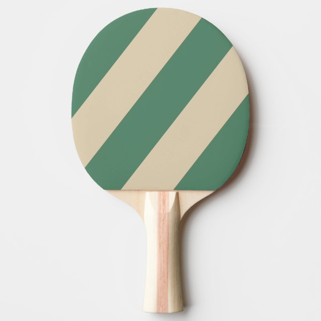 Retro Orange Bold Streifen Tischtennis Schläger (Vorderseite)