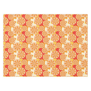 Retro Orange Citrus Muster Tischdecke