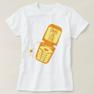 Retro Orange Dreh Phone T - Shirt