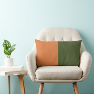 Retro Orange Green Lendenkissen
