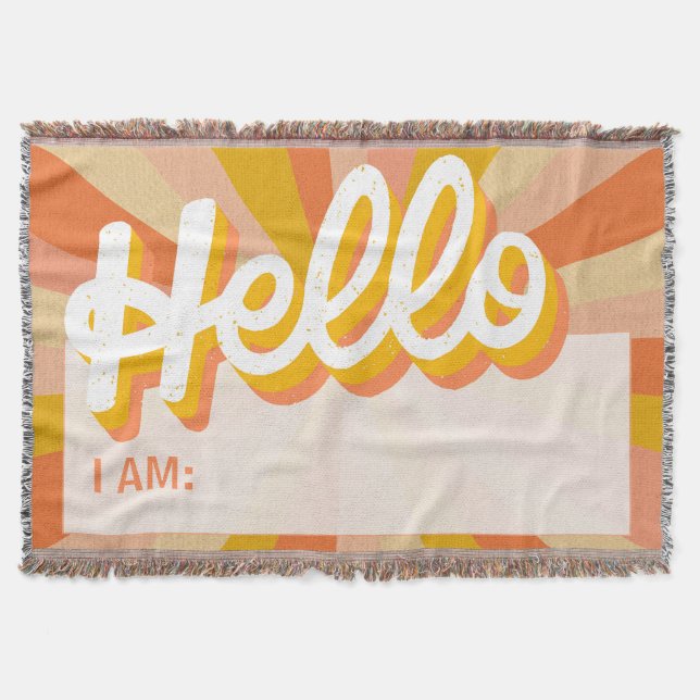 Retro Orange, Hallo ich bin  Decke (Vorderseite)