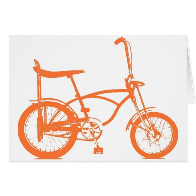 Rétro Orange Krate Banana Seat Bike (Devant horizontal)