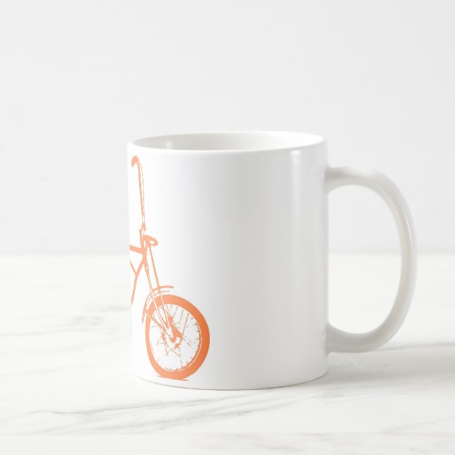 Retro Orange Krate Banana Sitzbike Kaffeetasse (Rechts)