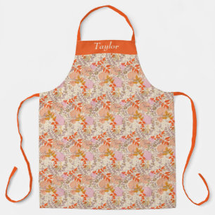 Retro Orange Personalisierte Schürze