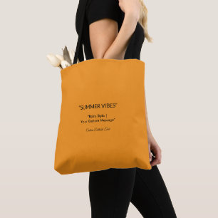 Retro Orange Textur – Sommer-Vibes Kunst Tasche
