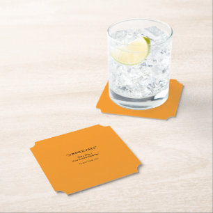Retro Orange Textur – Sommerliche Stimmung Kunst Untersetzer