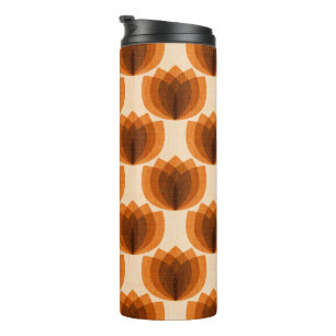 Retro-Orange-Tulpen-Blume Thermosbecher