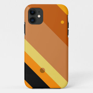 Retro Orange Yellow Black Streifen Nahtlose Punkte title_seo2