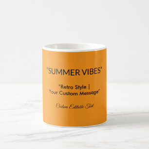 Retro-Orangen-Textur – Sommer-Stimmung Kunst Kaffeetasse