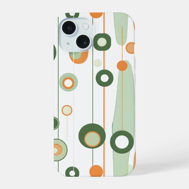 Retro-Orbits iPhone 15 Hülle (Rückseite)