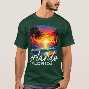 Retro Orlando Florida Familienurlaub Sommerferien T-Shirt