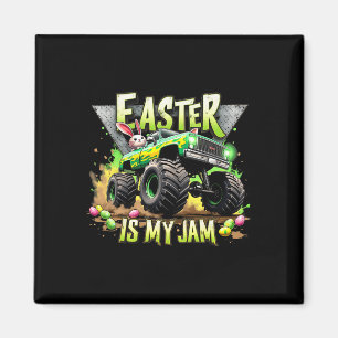 Retro Osterfest ist mein Jam Monster LKW Geländewa Magnet