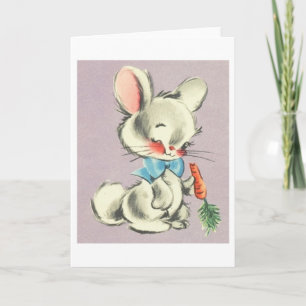 Retro Osterhase!  Vintage Ostern-Gruß-Karte Feiertagskarte
