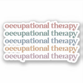 Retro OT Student Grad Geschenke in der Arbeitsther Aufkleber