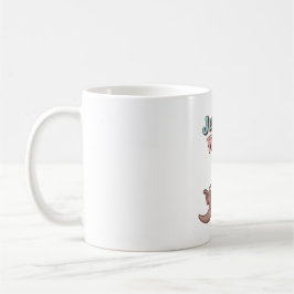 Retro Otter Just Vibing White Mug Kaffeetasse