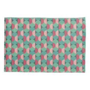 Retro-Ovale und Halbkreise Kissenbezug