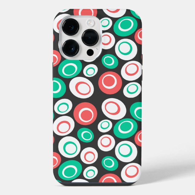 Retro-Ovals iPhone Hülle (Rückseite)