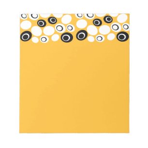 Retro Ovals Muster Notizblock