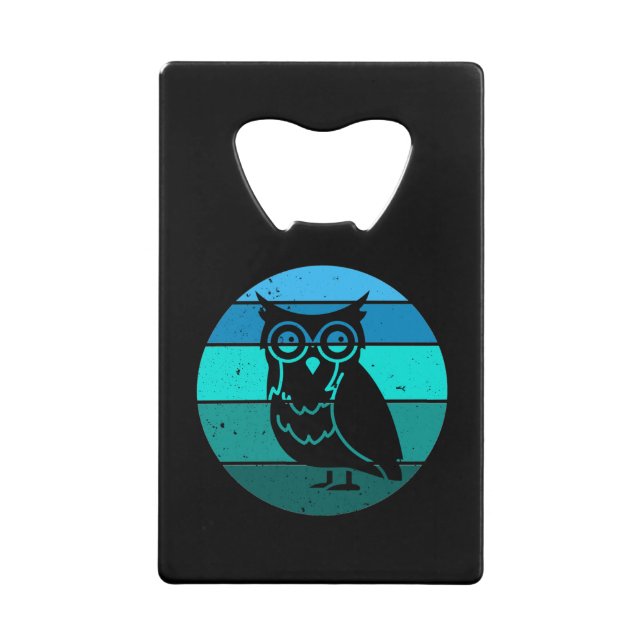 Retro Owl Geldbeutel Flaschenöffner (Vorderseite)