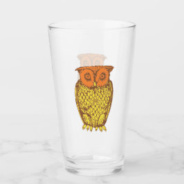 Retro Owl Glas