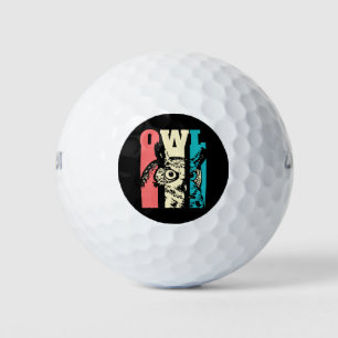 Retro Owl Golfball