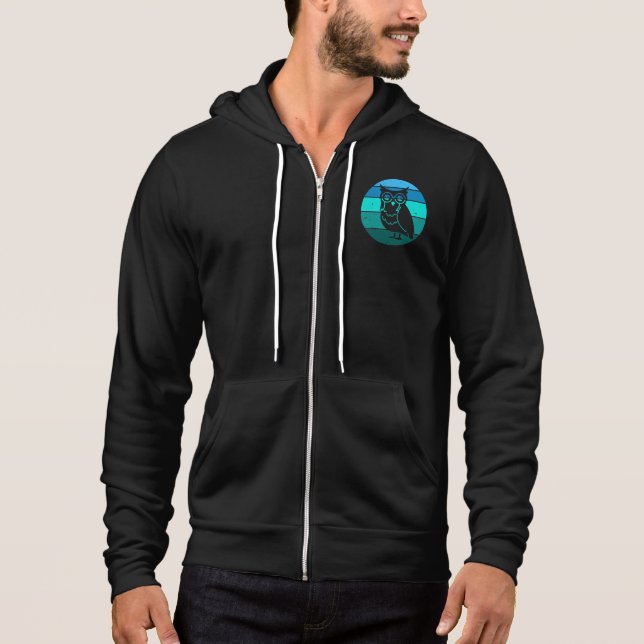 Retro Owl Hoodie (Vorderseite)
