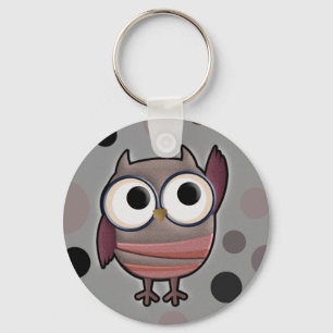 Retro Owl Schlüsselanhänger