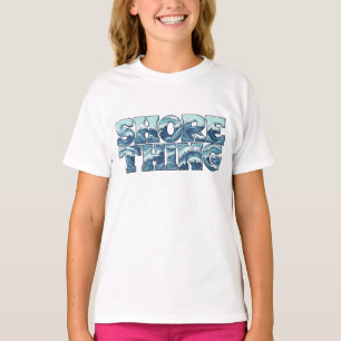 Retro-Ozeanwellen-Shore-Thing-Grafik für Mädchen T-Shirt