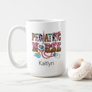 Retro Pädiatrische Krankenpflege im Südwesten Typo Kaffeetasse