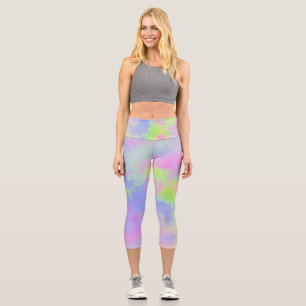 Retro Paint Spritzer Capri Leggings