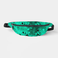 Retro Paint Spritzer Effect Green & Black