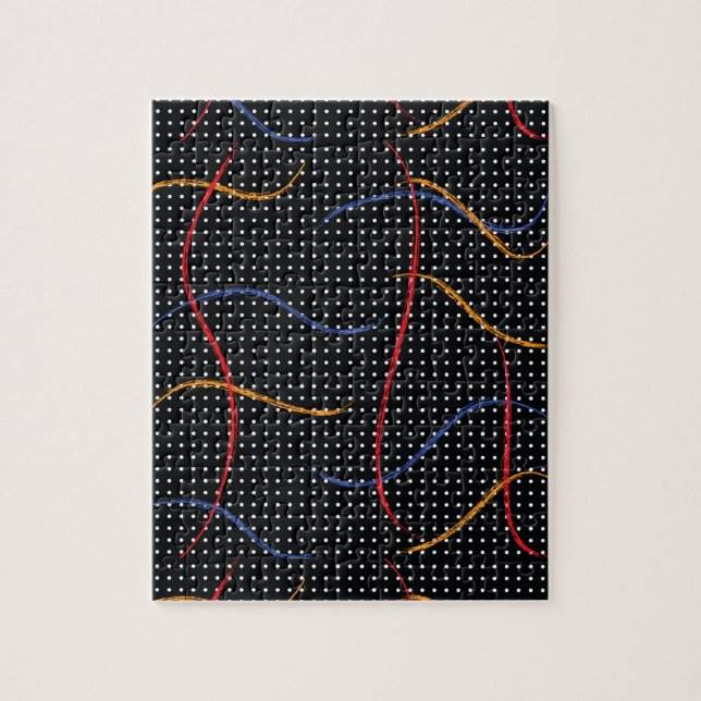 Retro Paint Spritzer und Punkte (Vertikal)