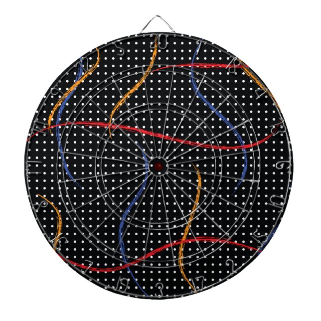 Retro Paint Spritzer und Punkte Dartscheibe (vorne)
