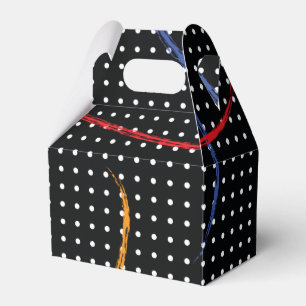 Retro Paint Spritzer und Punkte Geschenkschachtel