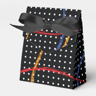 Retro Paint Spritzer und Punkte Geschenkschachtel