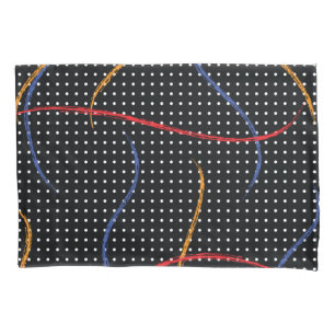 Retro Paint Spritzer und Punkte Kissenbezug