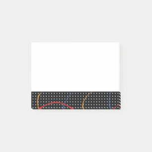 Retro Paint Spritzer und Punkte Post-it Klebezettel