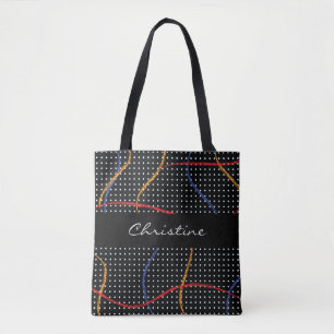 Retro Paint Spritzer und Punkte Tasche
